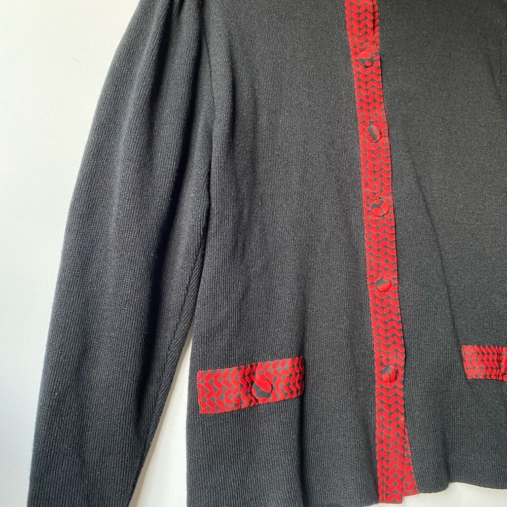 VTG Anastasia Long sleeve cardigan sweater, Sz 16 - Picture 4 of 6